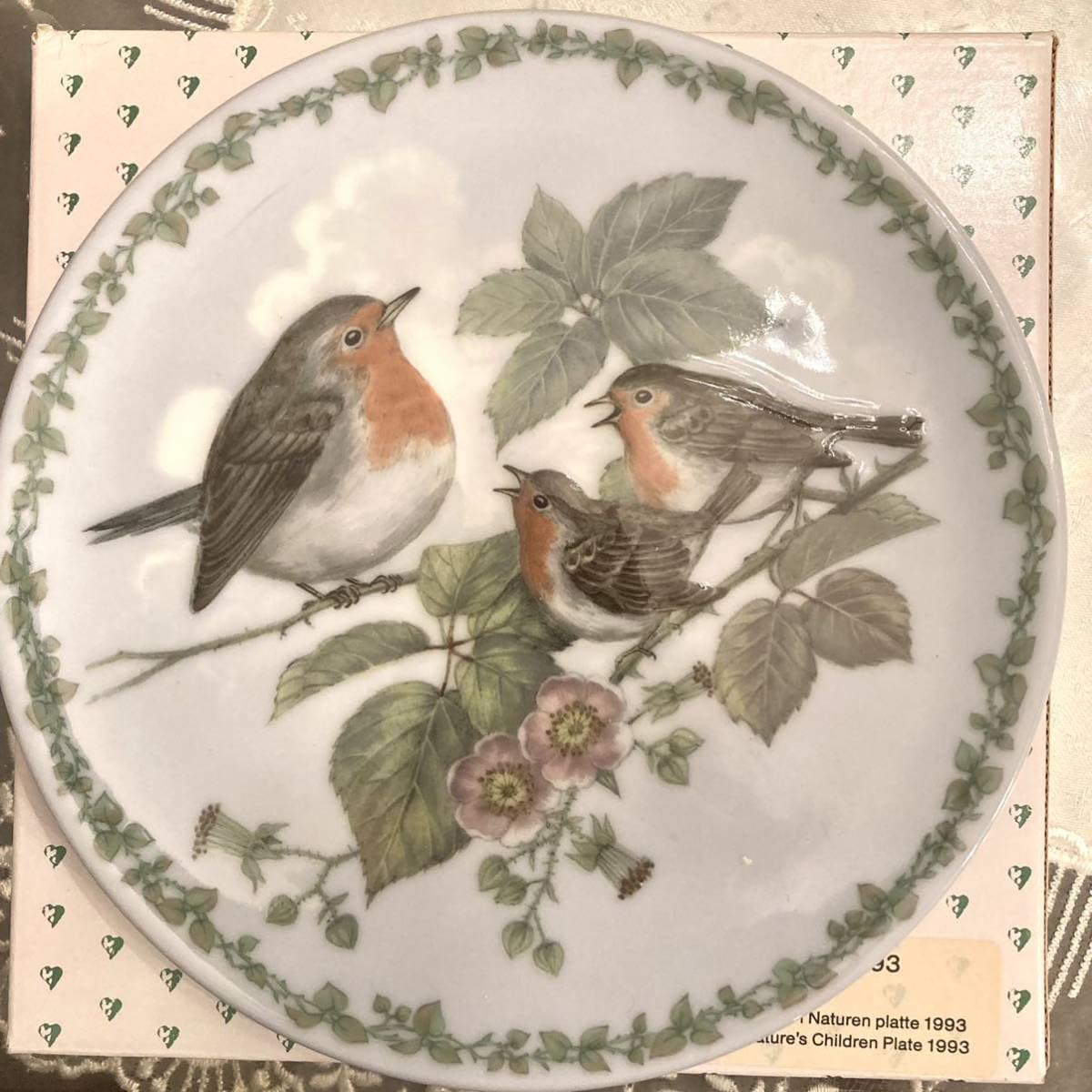 ビンテージ ロイヤルコペンハーゲン 小鳥 絵皿 飾り皿 ヴィンテージ お