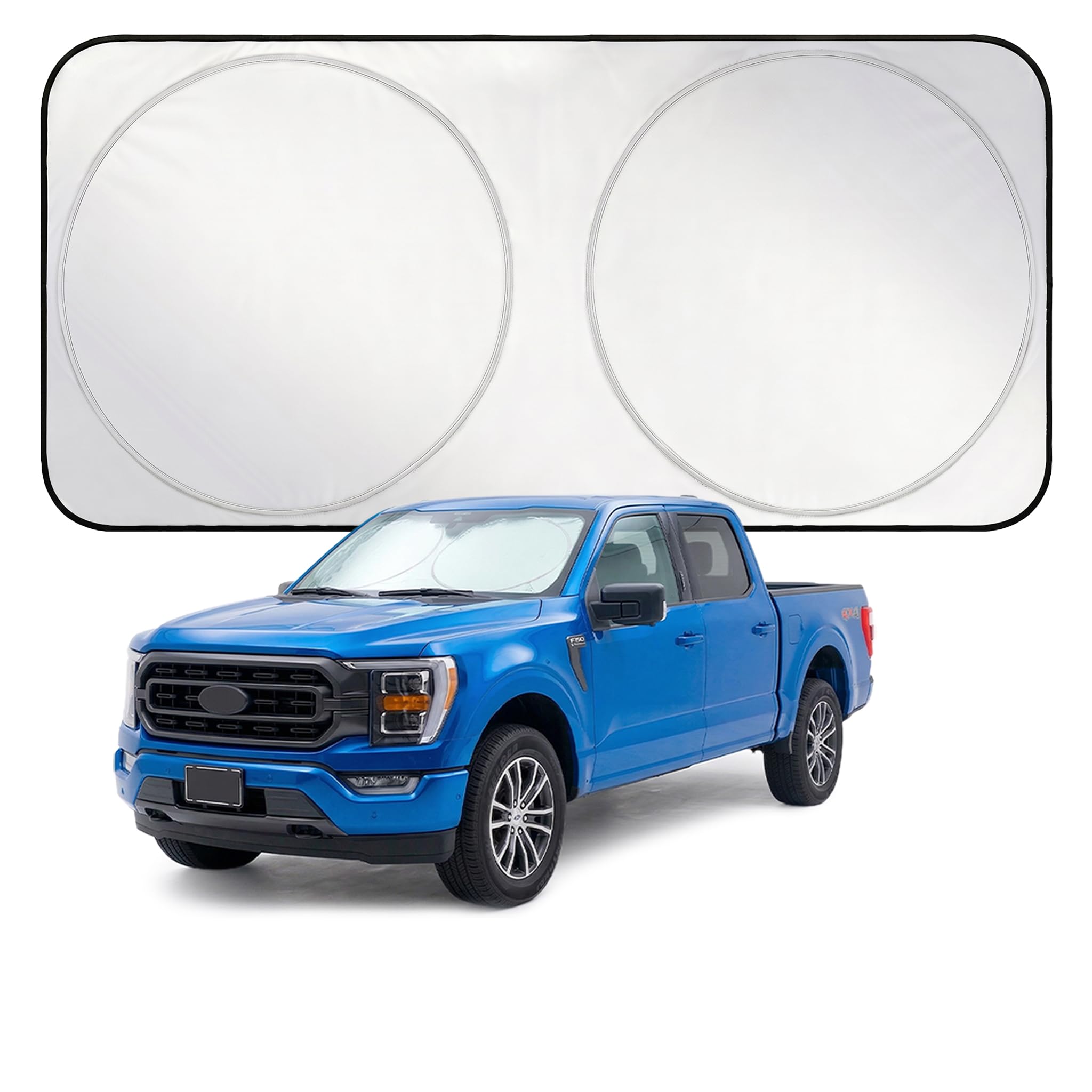 Photo 1 of EzyShade Windshield Sun Shade Large Silver