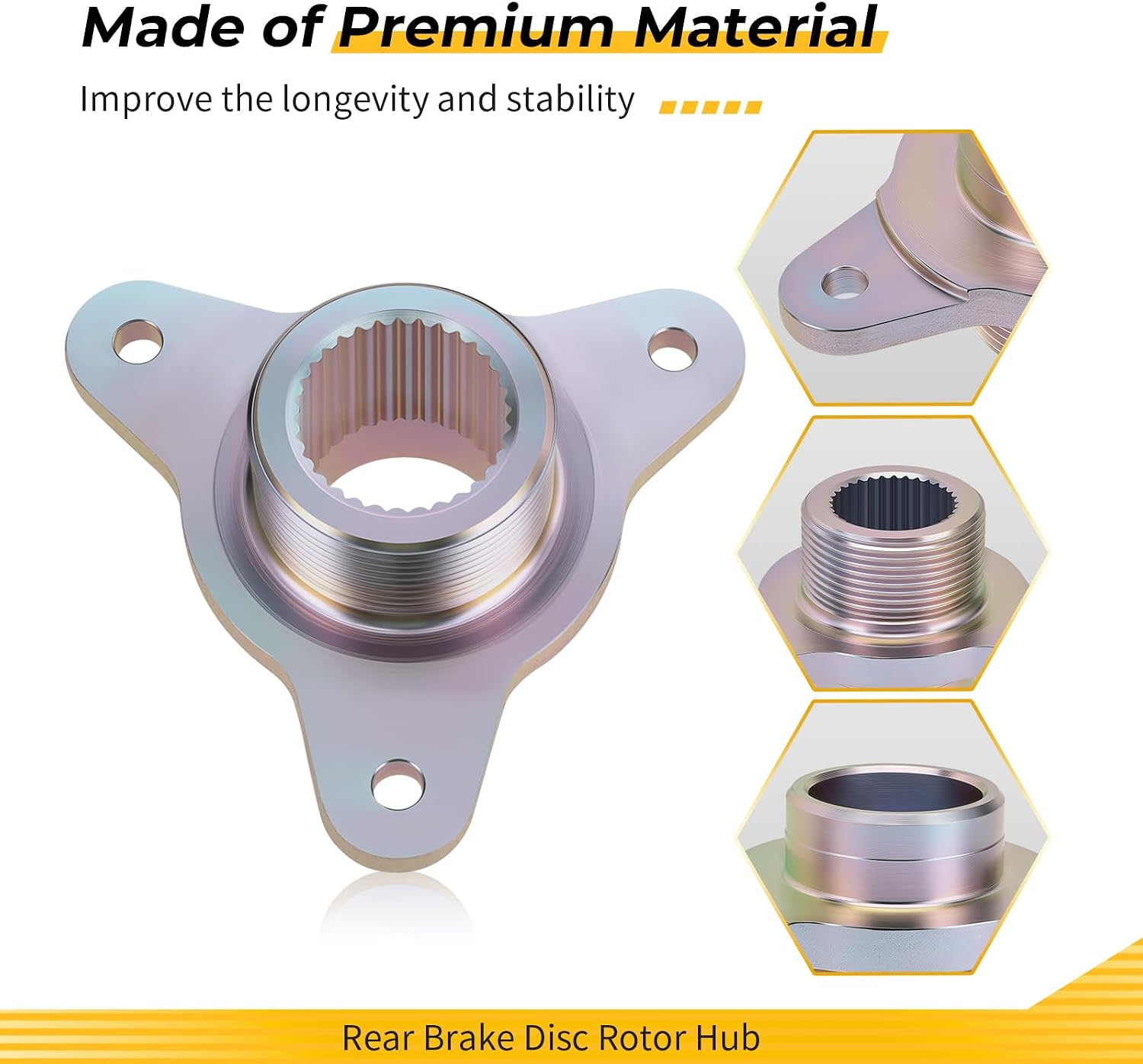 M MATI Rear Brake Disc Rotor Hub for Polaris Trail Blazer 250 330 2005-2013 Scrambler 500 4x4 Trail B-oss 330 2005-2013 5631457