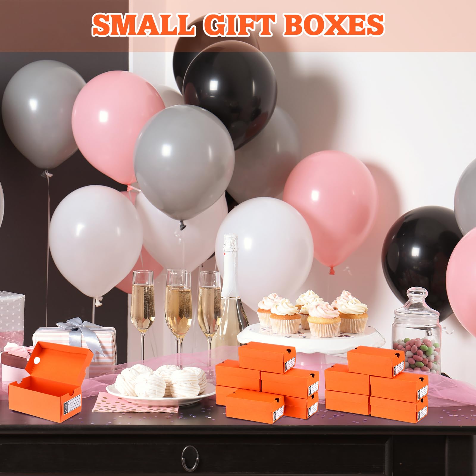 Fullhawl 20 Sets Mini Shoe Gifts Boxes For Party Favors 4 X 2.3 X2 Inch