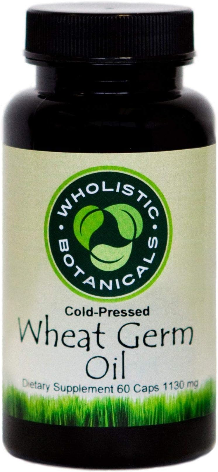 Wholistic Botanicals Wheat Germ Oil Capsule — Immune System Support Supplements, Organic Beauty Skin and Face — 60 ct