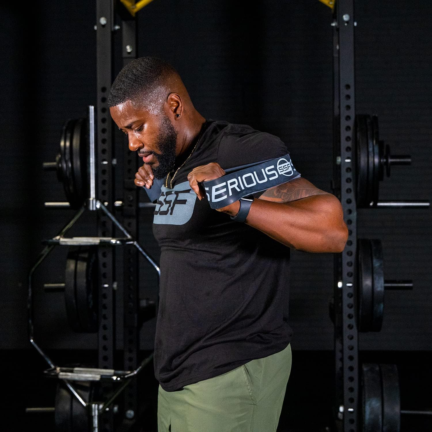 Serious Steel Fitness 32" Resistance Training Bands (Portable Exercise Band System Training Bands- Great for Individuals Under 5'10")