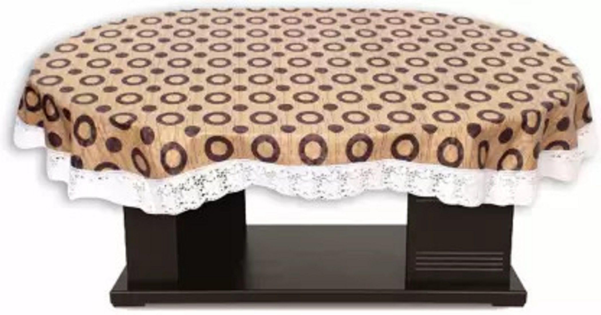 ZITIN PVC 6 Seater Dining Oval Table Cover Water Proof/Oil Proof Size 152cm x228cm 60 x 90 inches Oval-image-5