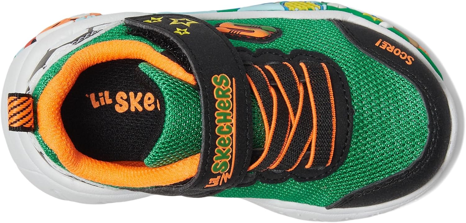 Skechers Kids Boys Play Scene Sneaker, Grey/Multi, 8 Toddler - Image 2