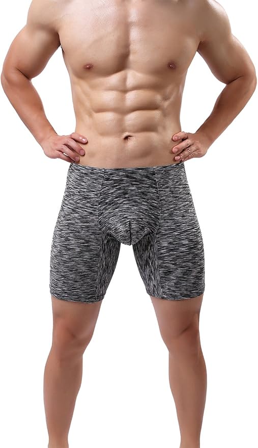 Tyhengta Calzoncillos de Calzones para Hombre con Bolsa 3D, Negro