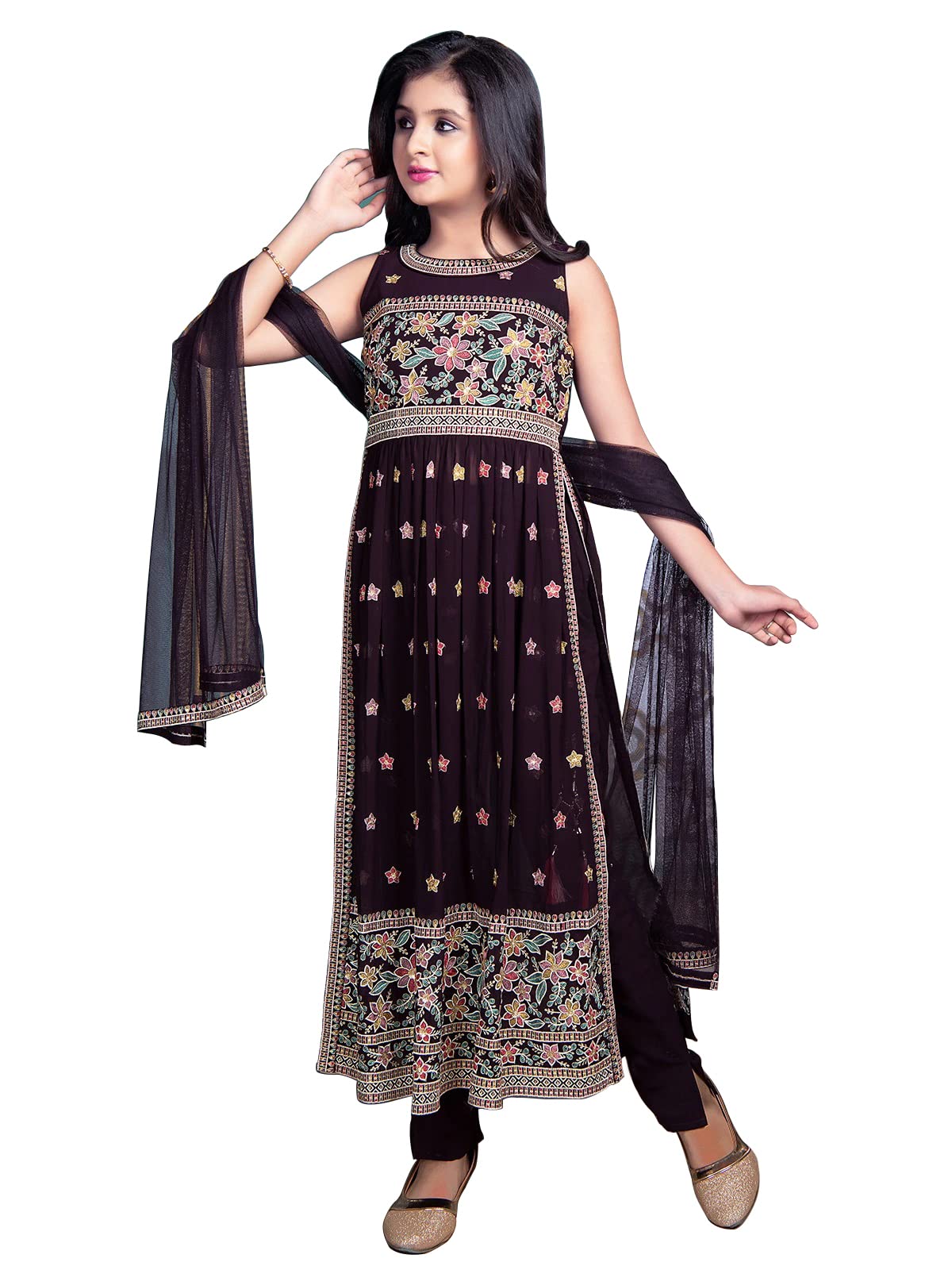 Wommaniya Impexnew Girl's readymade Pant salwar suit for kids