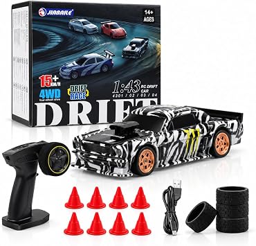 2026 Upgrade 1/43 RC Drift Car, 15KM/H Full Proportional RC Racing Car