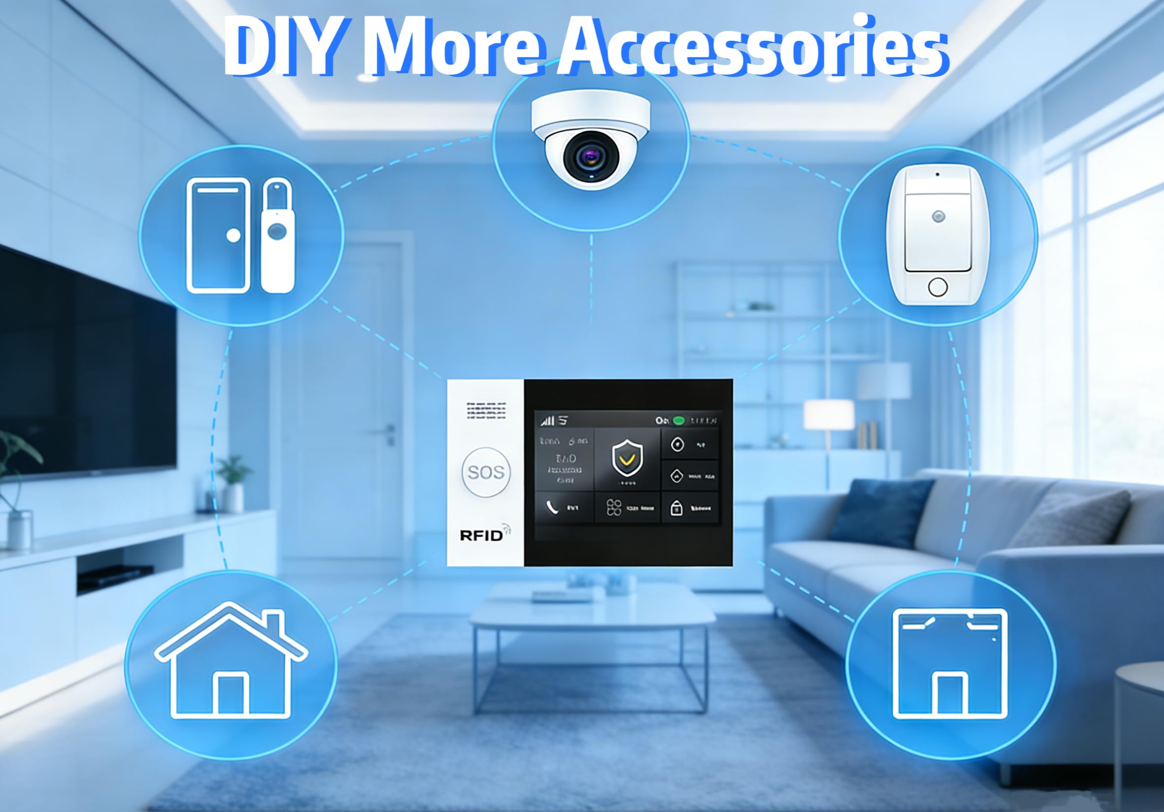 Wireless Home Security System - 24pc Kit -9 Wireless Home Security System - 24pc Kit -9