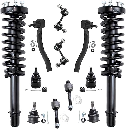 Miniatura 320 de Detroit Axle - Kit de puntales delanteros de 6 piezas para Chevrolet Aveo Aveo5 Pontiac G3 Wave, barra estabilizadora, varillas de acoplamiento