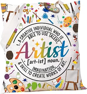 PXTIDY Artist Definition Tote Bag Art Lover Painter Gift Art Teacher Gifts Artist Painting Tote Bag Artists Painting Lovers