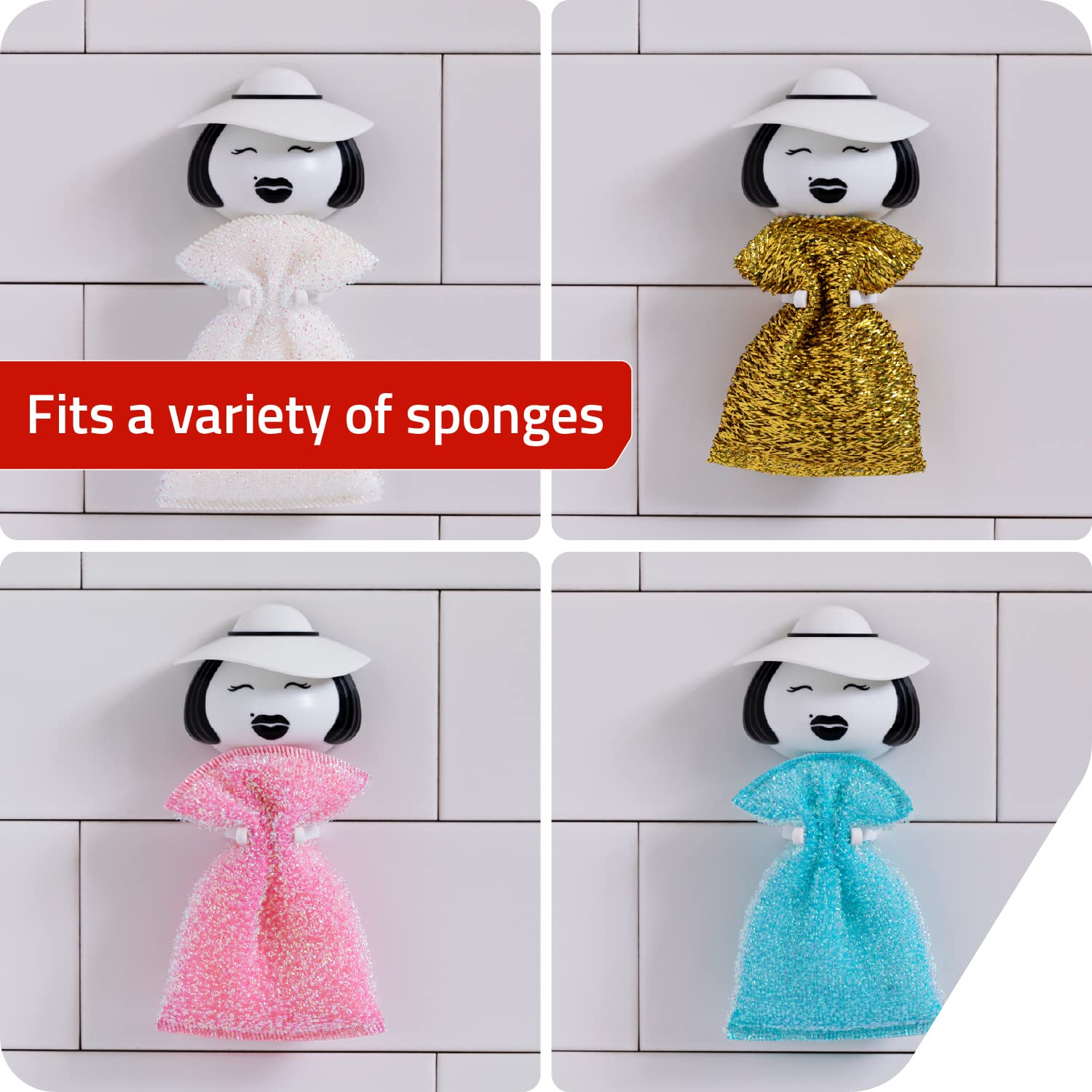 PELEG DESIGN - Sponshouder Mr. Sponge | Grappige houder voor sponzen | Afdruiprek | Keukenorganizer | Houder met zuignap voor keuken en badkamer | Cadeau voor Kerstmis, verjaardag PELEG DESIGN - Sponshouder Mr. Sponge | Grappige houder voor sponzen | Afdruiprek | Keukenorganizer | Houder met zuignap voor keuken en badkamer | Cadeau voor Kerstmis, verjaardag