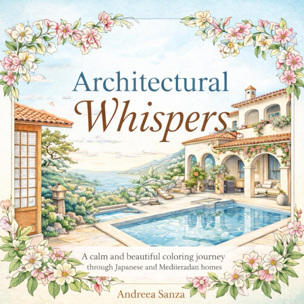 Architectural Whispers (Quiet Whispers – A Coloring Book Series for Grownups)