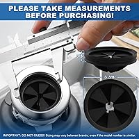 Vista 2 de Eliminación de basura, protector contra salpicaduras, deflector de fregadero, accesorios de piezas de triturador de desechos de alimentos, tapones