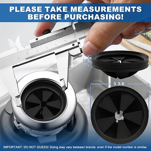 Miniatura 2 de Eliminación de basura, protector contra salpicaduras, deflector de fregadero, accesorios de piezas de triturador de desechos de alimentos, tapones