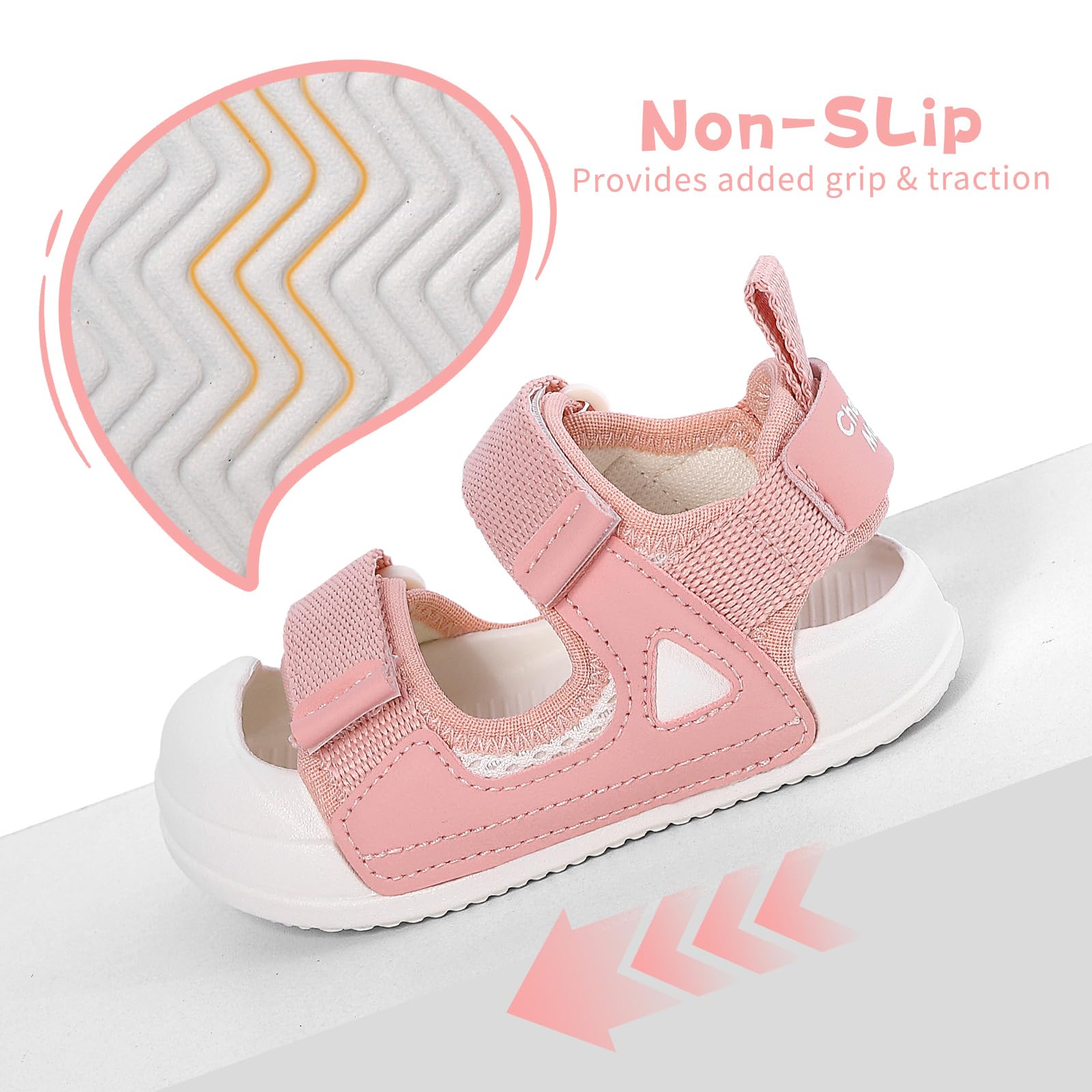 Sandales Enfant Confortable Été Sandale Sandale de Marche Garcon Fille Bout Fermé Chaussure Bébé Plage