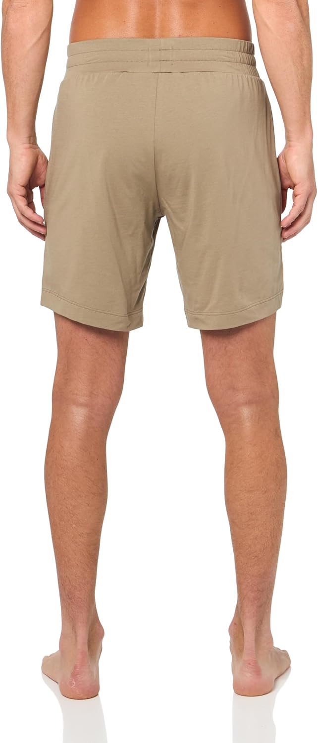 HUGO Mens Logo Outline Cotton Blend Shorts