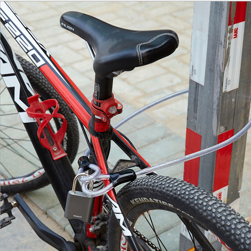 Câble Antivol Vélo - Acier Inoxydable Renforcé - Double Boucle De Sécurité - Compatible Avec Cadenas En U - Mini Format, Portable - Couleur Noir