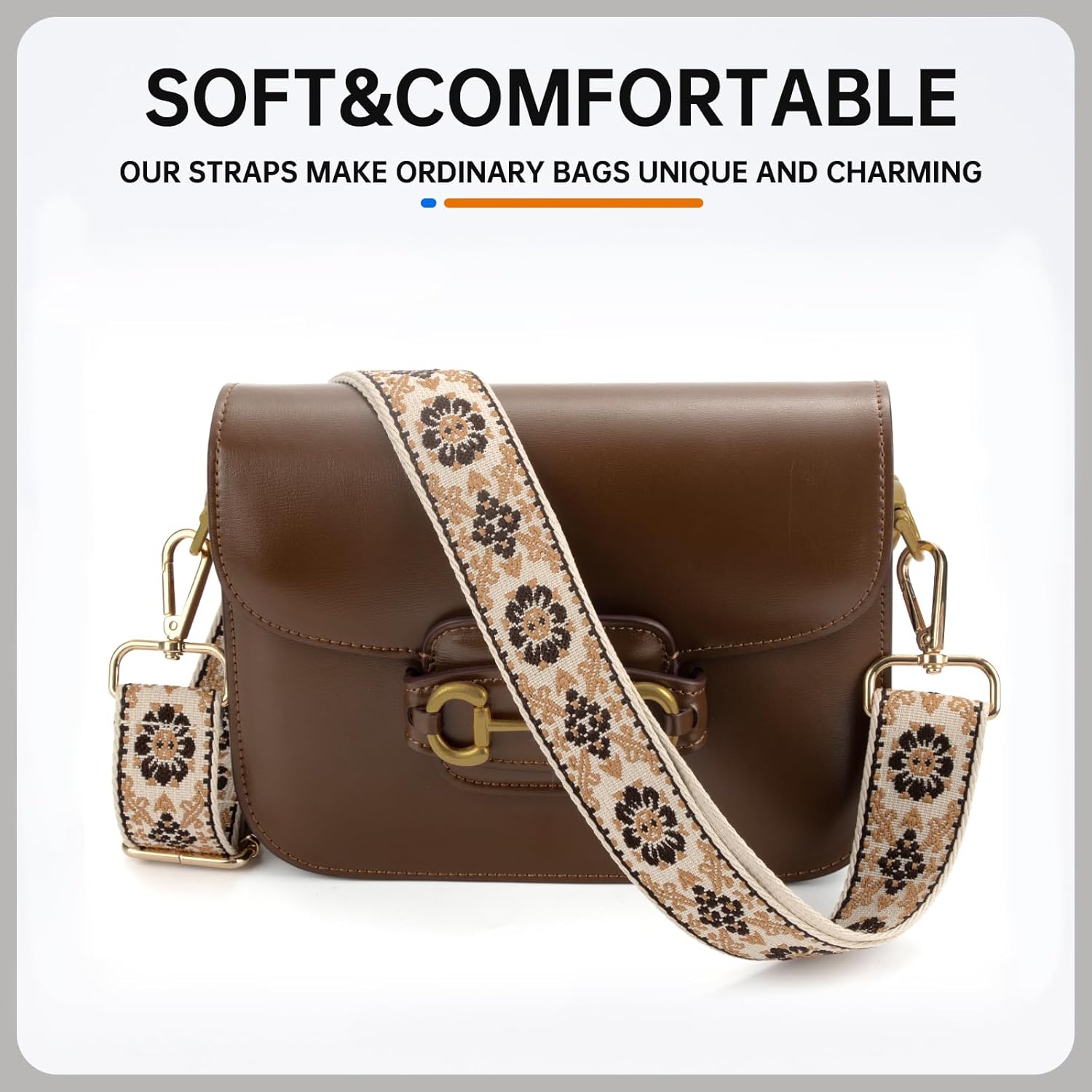 Purse Straps Replacement Crossbody Bag Strap Adjustable Long Shoulder Straps for Handbags,Women Purse Strap - Image 2