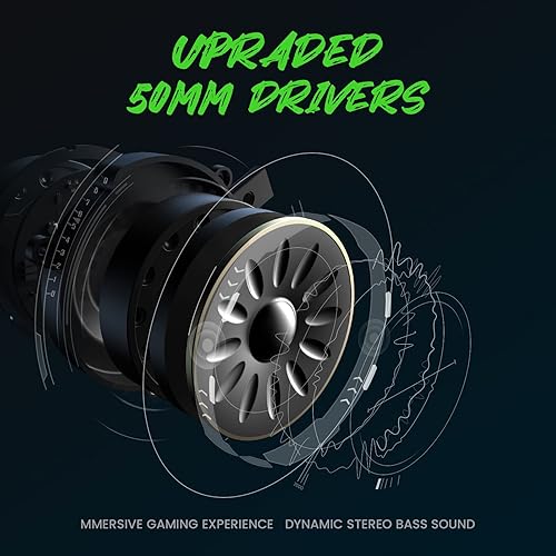 Miniatura 2 de EKSA Fenrir - Auriculares para juegos con micrófono, auriculares para juegos para PC, Xbox One, PS4, PC, PS5, dispositivos móviles, micrófono con