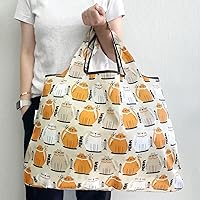 Vista 2 de allydrew Large Foldable Tote Nylon Reusable Grocery Bags