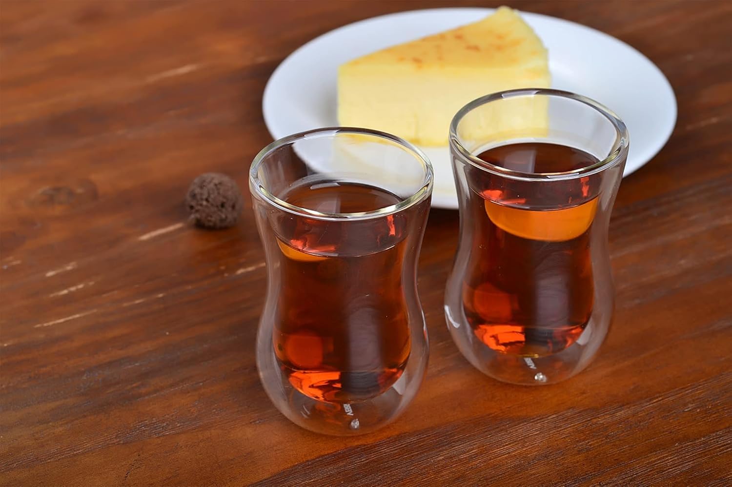 Turkish Tea Cups 4.25 oz, Lightweight Turkish Tea Glasses, Heat Resistant Double Wall Tea Cups, Insulated Turkish Tea Set of 2 - Image 7