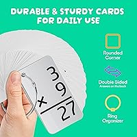 Vista 5 de Tarjetas de multiplicación Star Right, 0-12 (169 tarjetas) con 2 anillos
