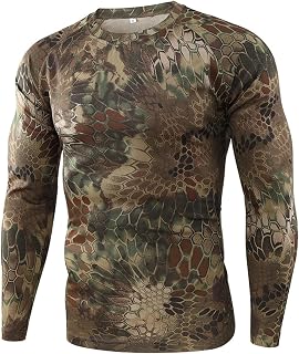 Mens Quick Dry Long Sleeve Tops, Compression Tops Base Layer Long Sleeve for Men T-Shirt Dry Fit Cooling Sport Tops, Fit Compression Shirt (Figure 10,L)