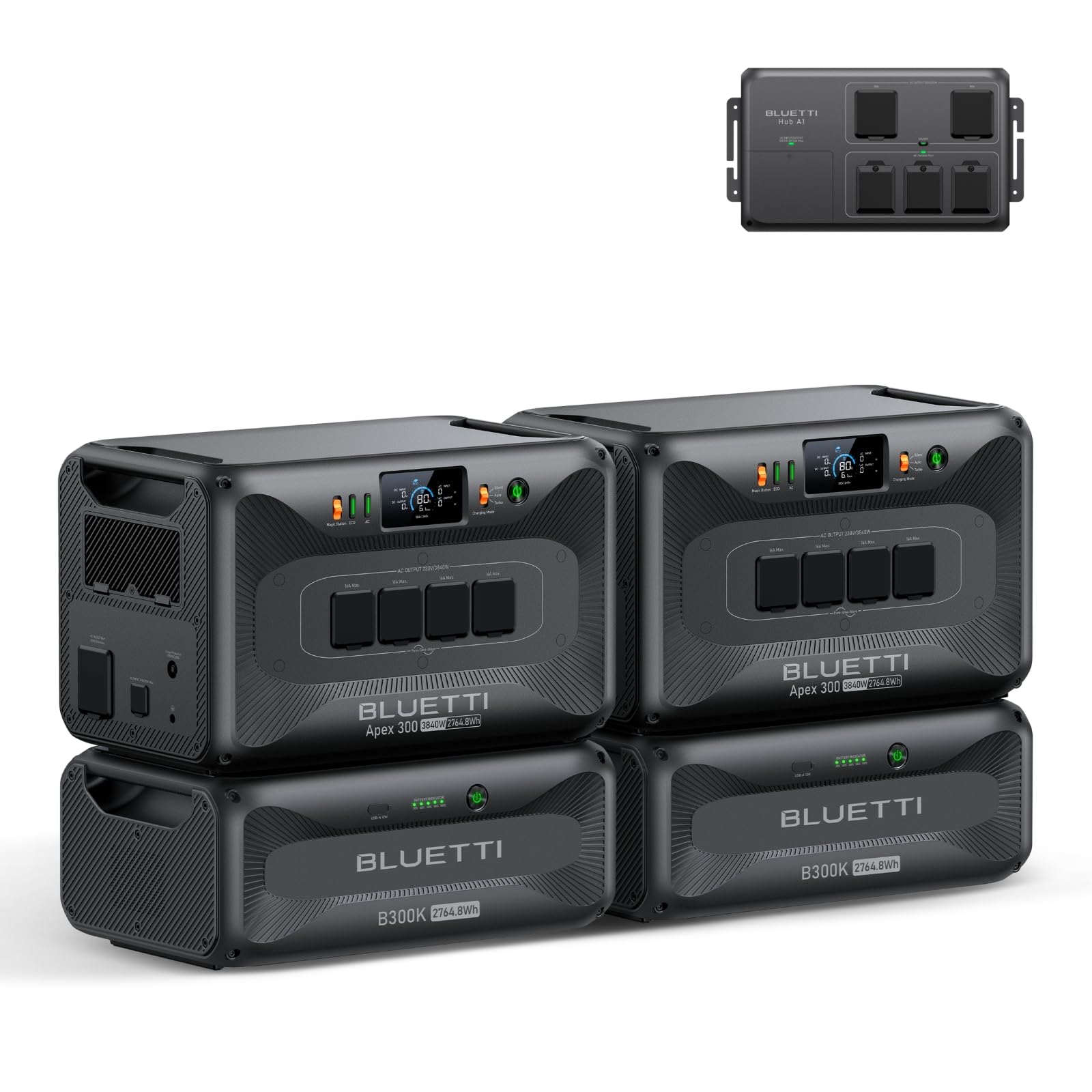 BLUETTI Apex 300 Generador Solar, 2764,8Wh Batería LFP de Respaldo con 4 Salidas CA de 3840W (7680W Pico), Arranque en Negro, Energía Modular para el Hogar, Autocaravanas y Emergencias — view 12