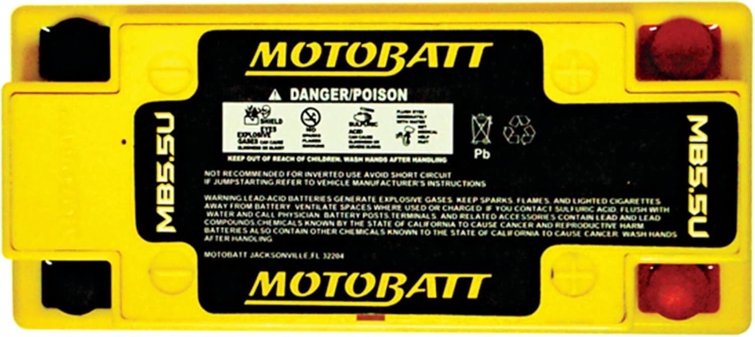 MotoBatt MB5.5U 7Ah Battery