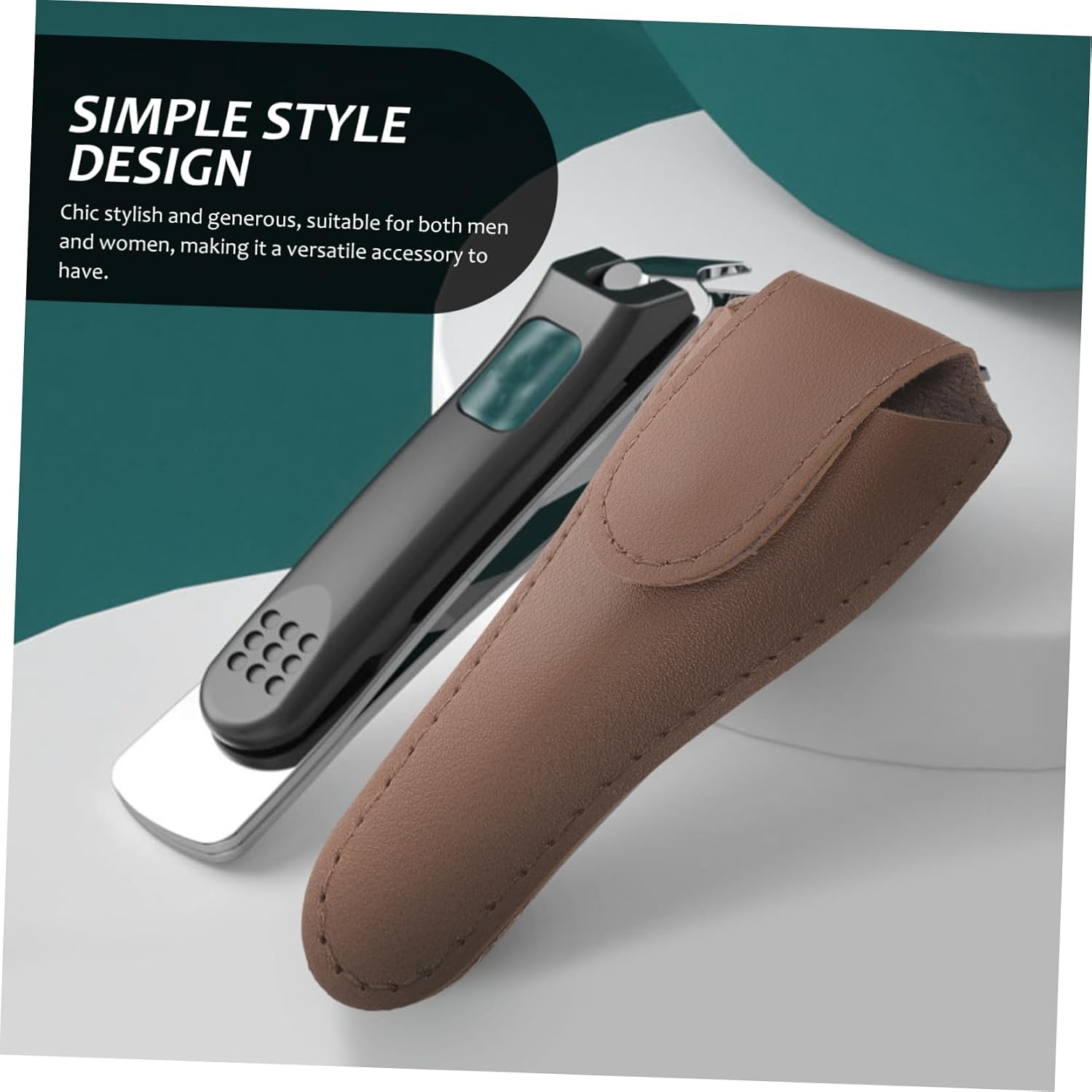 WOONEKY Cuticle Nipper Protective Cover Pu Case for Cuticle Trimmer Chic Lightweight Design for Easy Carrying for Nail Tools for Home Salon Use