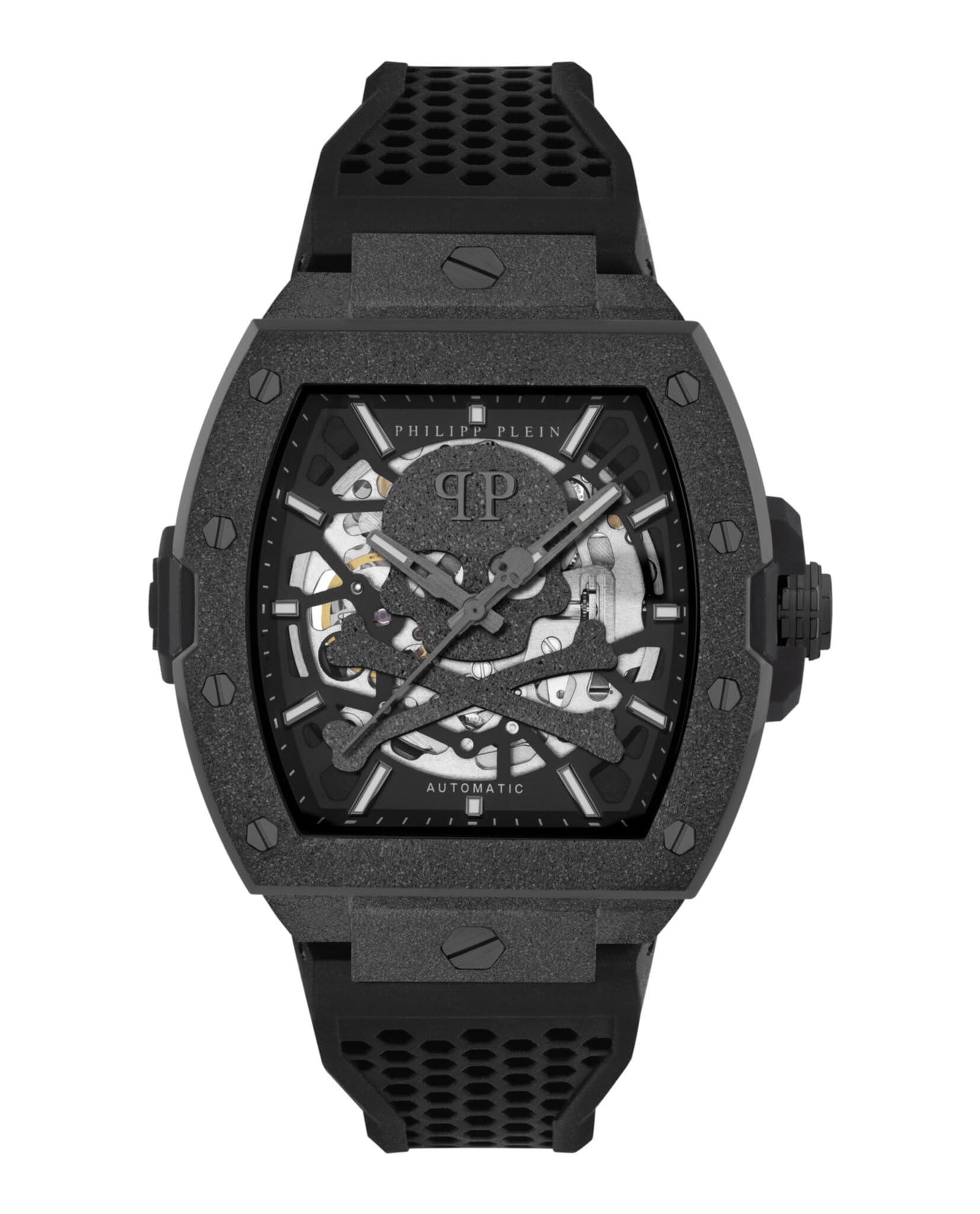 Philipp Plein Men's Analogue Automatic Watch The $Keleton Frosted