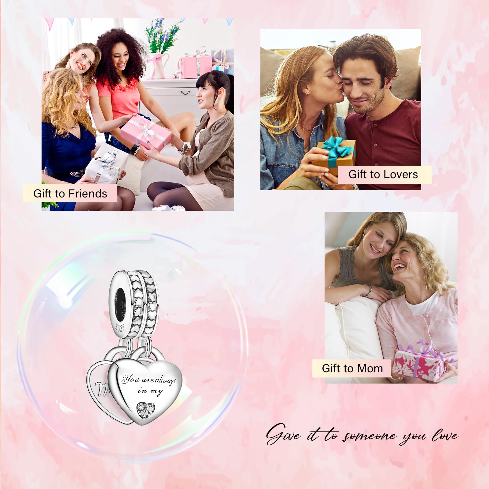 Charms en Argent 925 Pour Bracelets et de Femmes, Perles animales Chats, Chiens, Empreintes de pattes, oiseaux, éléphants, pendentifs en perles, cadeaux d'anniversaire pour Famille et amis