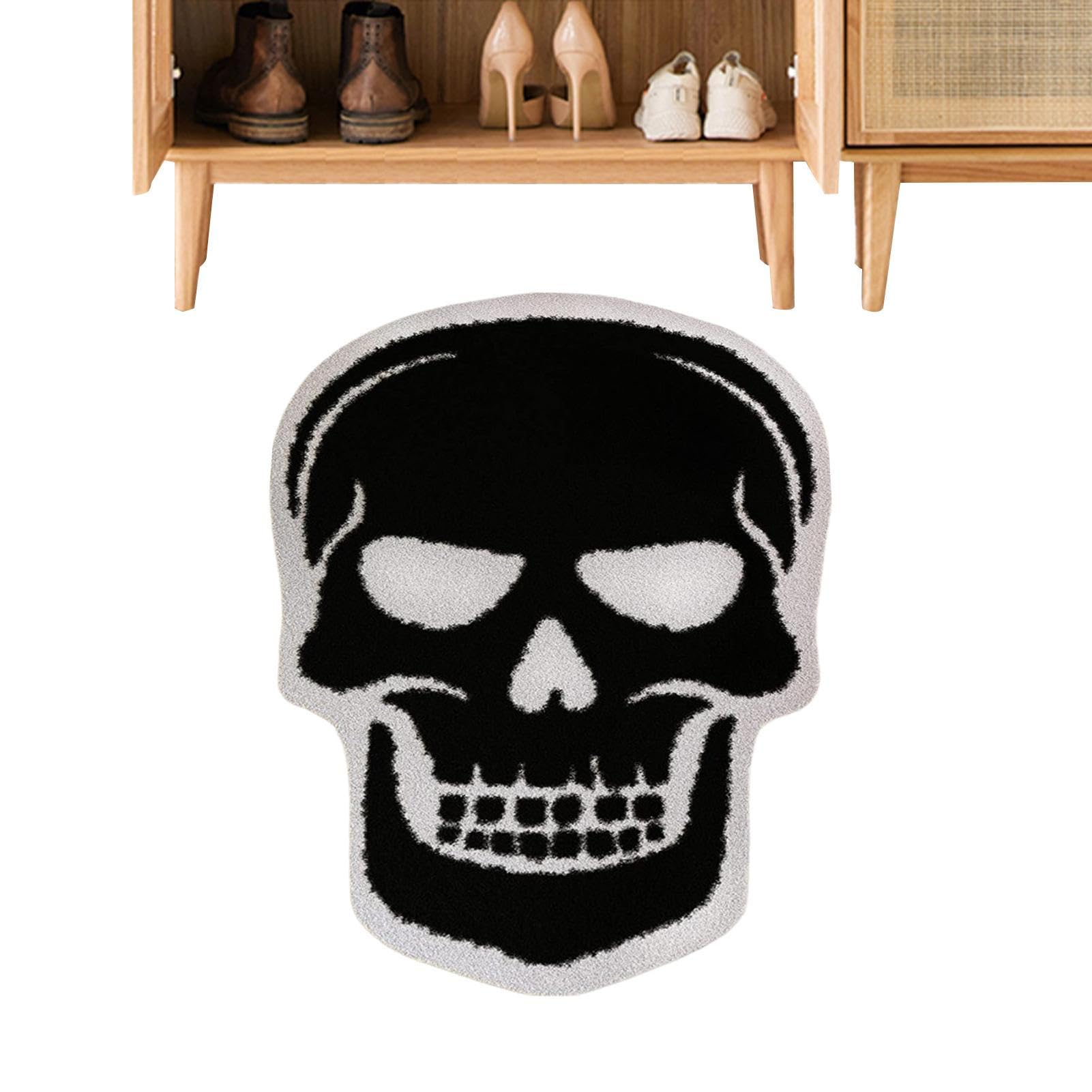 Halloween-Badteppich In Fledermausform – 85x56 Cm, Rutschfeste Unterseite, Aus Plüsch-Mikrofaser, Waschbar