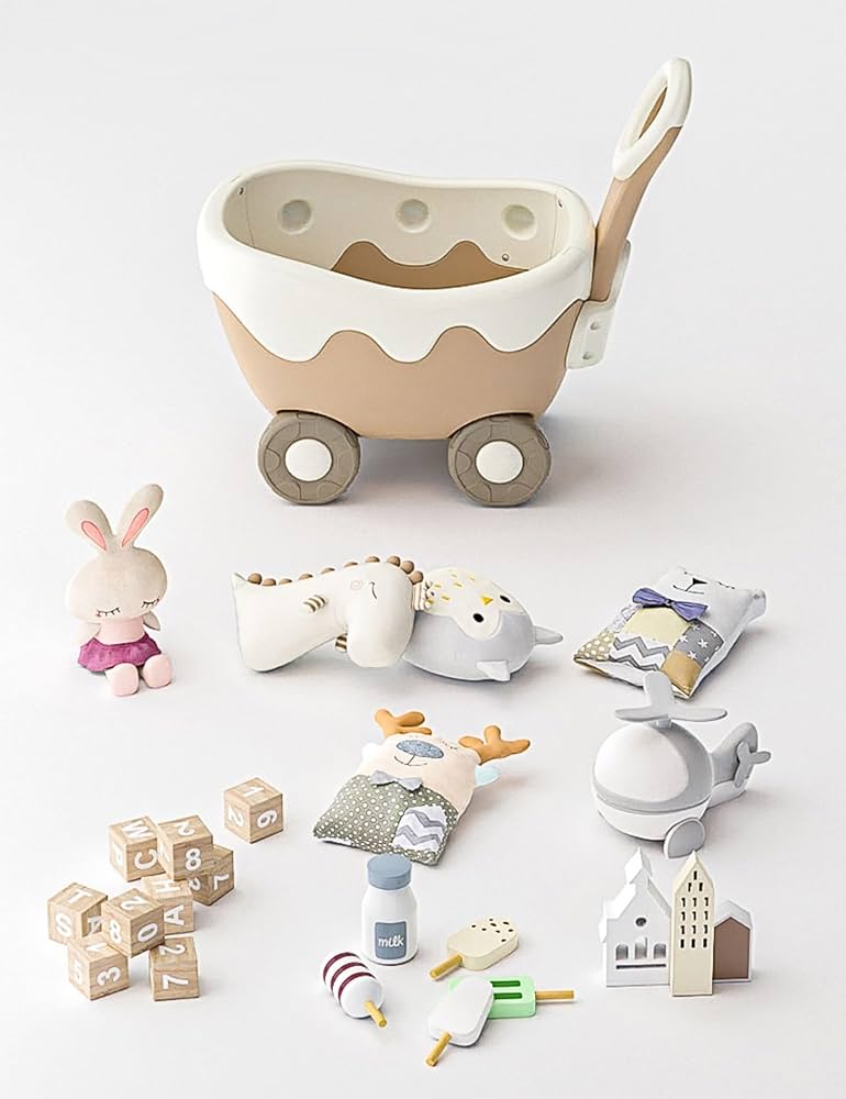 おしゃべりコンパクト ピンク・クリーム Amazon.co.jp: Gorocking クリームのワゴン おもちゃ箱 ボックス