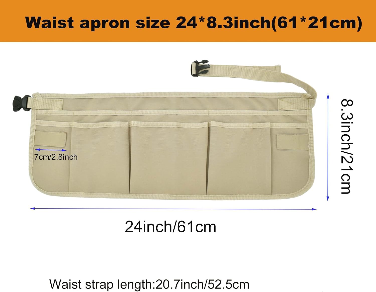 Nanxson 10 Pockets Tool Belts with Quick Release Buckle,Tool Apron image 3