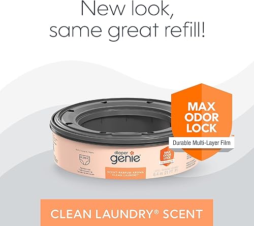 Miniatura 2 de Diaper Genie Bags - Recambios de 270 unidades (paquete de 3) aroma para ropa sucia Recambios de cubo de pañales con bloqueo máximo de olor