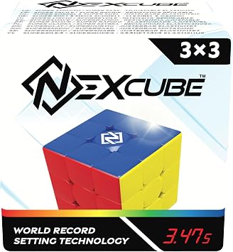 Nexcube 3x3 - Super Smooth 3x3 Speed Cube | Puzzle Cubes | Brain Teaser Puzzles for Adults and Kids | Ages 8+ (Pack of 2)