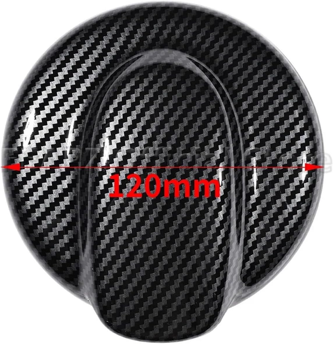 Fuel Door Gas Cap, Car Fuel Tank Cap Cover Case Housing Sticker Compatible For MINI Cooper S JCW R56 R55 Auto Accessories Black Carbon Fiber Pattern(Right)
