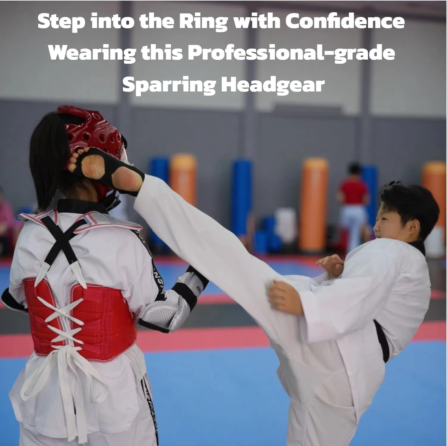 Taekwondo Sparring Head Guard, Competition Protection Headgear for Taekwondo, Karate and Martial Arts