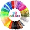 25 Colors Silk Shiny PLA Filament Sample Pack, Each Color 4 Meter Length, Total 100m 3D Printer 3D Pen Material Refill, with Extra 2 Finger Caps by MIKA3D