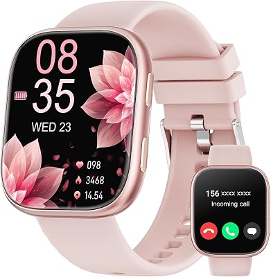 💎 75% MEGA DEAL! Smartwatch Damen Herren, 1.83″ HD Fitnessuhr mit Telefonfunktion, Fitness Tracker mit SpO2 Pulsmesser Schlafmonitor Schrittzähler, 100+ Sportmodi Sportuhr, IP68 Wasserdicht Smart Watch für Android iOS