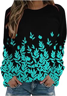 Juniors Outfits Long Sleeve Outfits Sweatshirt for Women Boat Neck Print Winter Fall Outfits 2023 Y2K