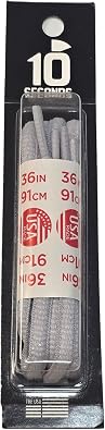 10-Seconds Oval Athletic Laces 36", Grey
