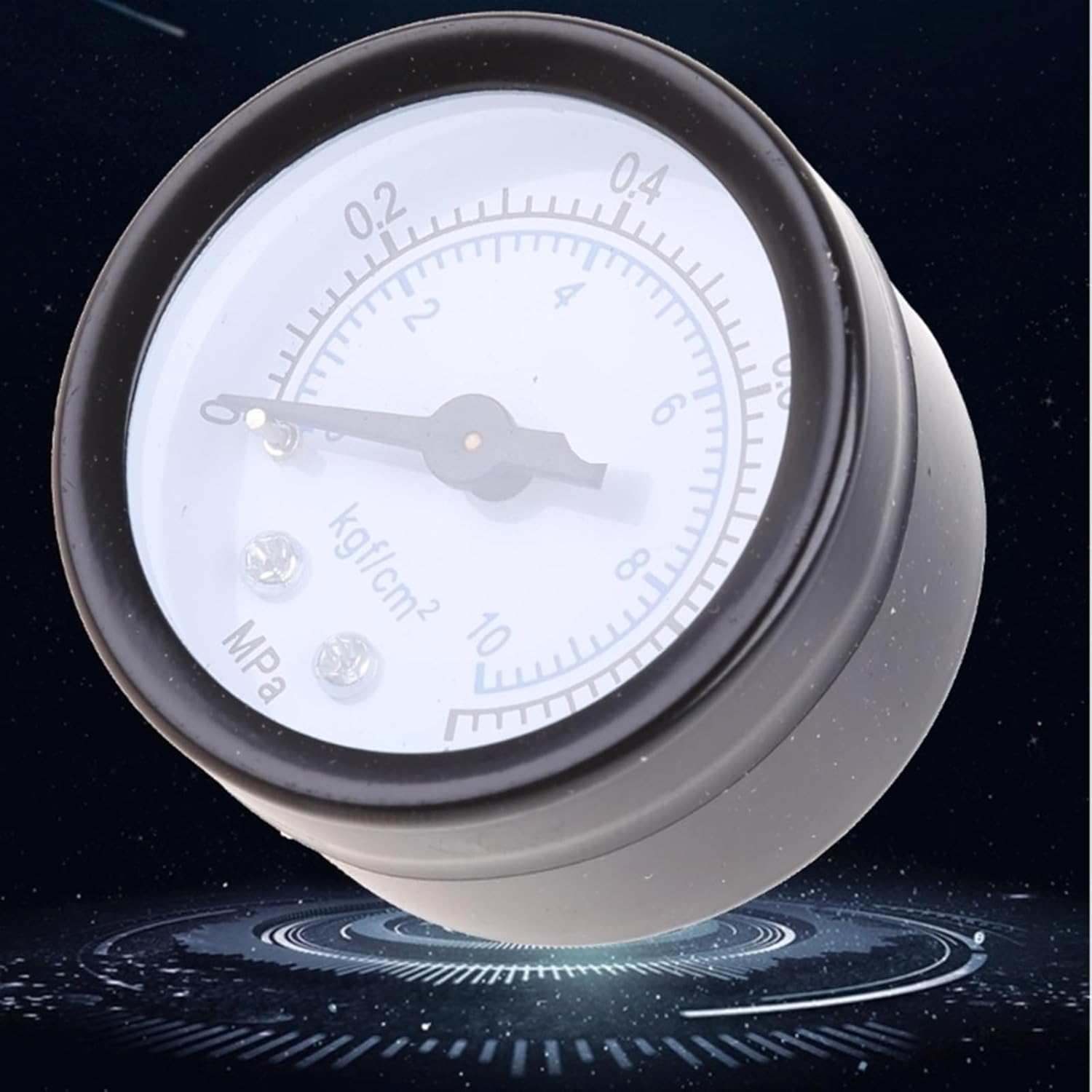 Mini Low Pressure Gauge 1/8" Back Mount Gauge with Metal Frame for Industrial G5AB 1Pcs