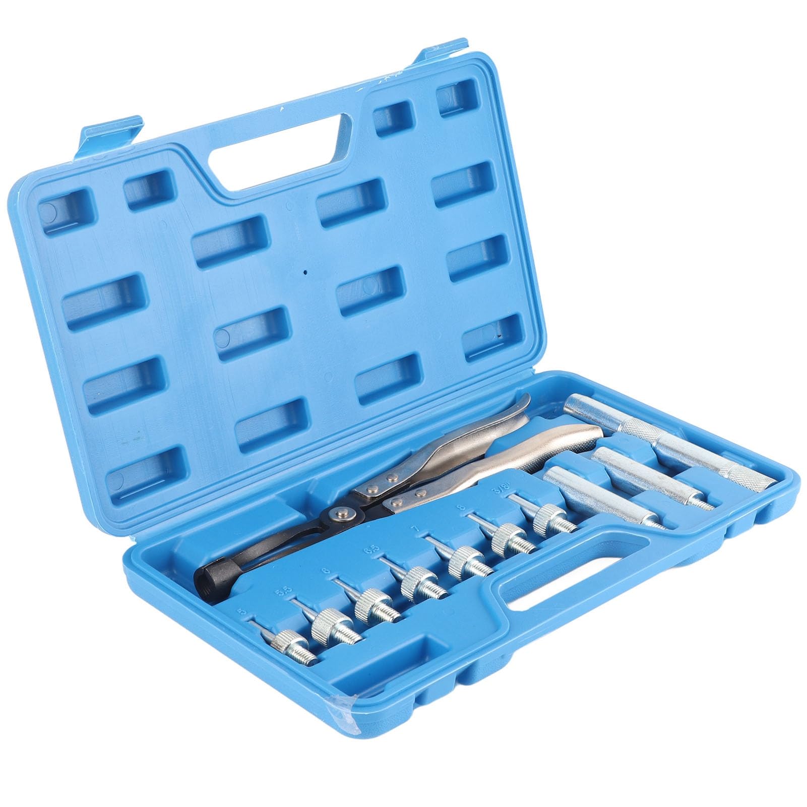Extractor de retenes de válvulas con 7 adaptadores y 2 vasos para motor