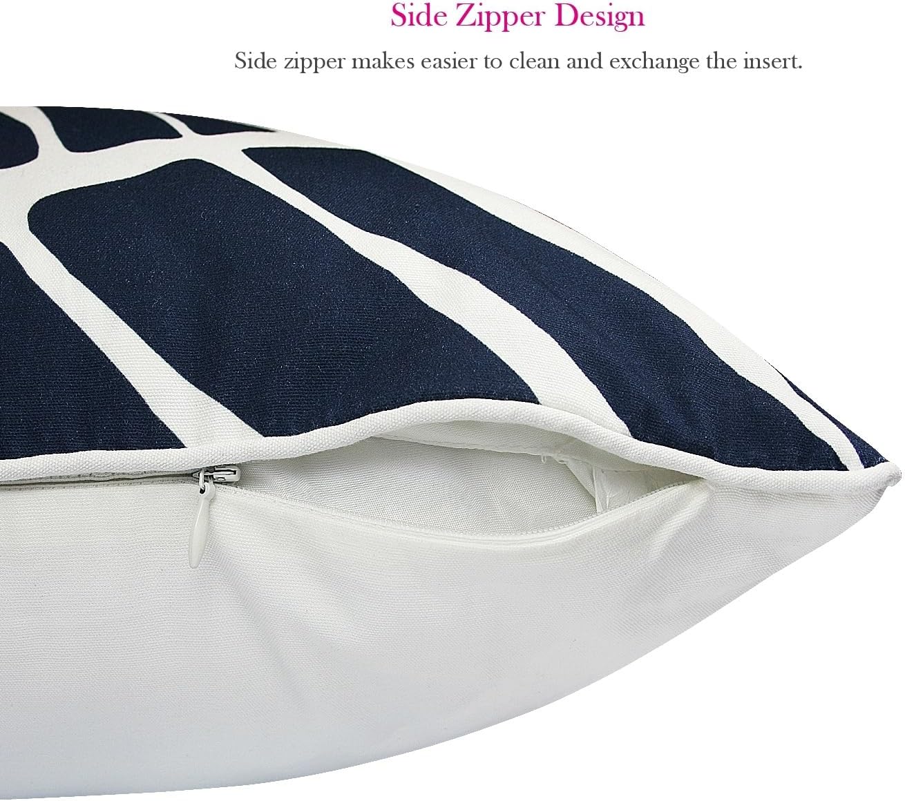 Throw Pillow Cover 18x18 Inch Navy Marine Organism Shells Decorative Square Cushion Cover for Couch Bed Sofa Indoor Furniture