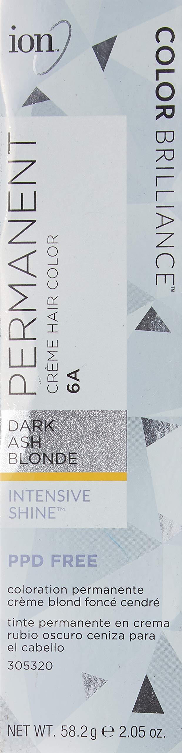 Amazon.com : Ion 6A Dark Ash Blonde Permanent Creme Hair Color 6A Dark Ash  Blonde : Chemical Hair Dyes : Beauty & Personal Care