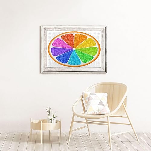 Miniatura 9 de Rompecabezas para adultos de 1000 piezas, color arcoíris, naranja, fruta fresca, cítricos, comida de temporada de invierno, rompecabezas familiar