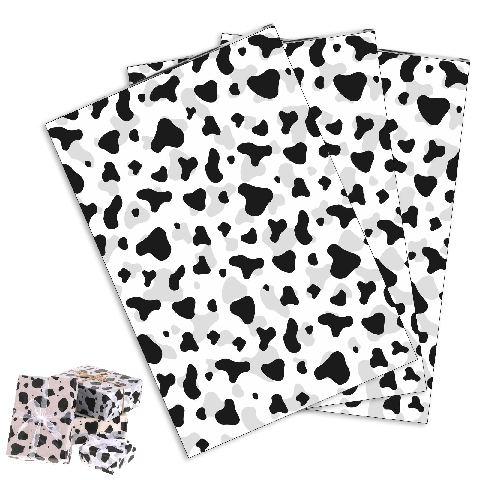 COWページ！ Amazon.com: 50 Sheets Cow Print Tissue Paper, 14 x 20 inch