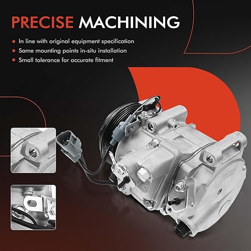 Miniatura 5 de A-Premium Compresor de A/C con embrague compatible con Toyota RAV4 3.5L 2006-2012, Venza 3.5L 2009-2016 y Lexus ES350 3.5L 2007-2012, compresor